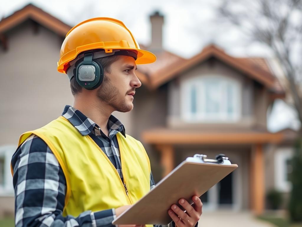 Inspektor nadzoru budowlanego podczas kontroli domu, kary za mieszkanie w domu bez odbioru