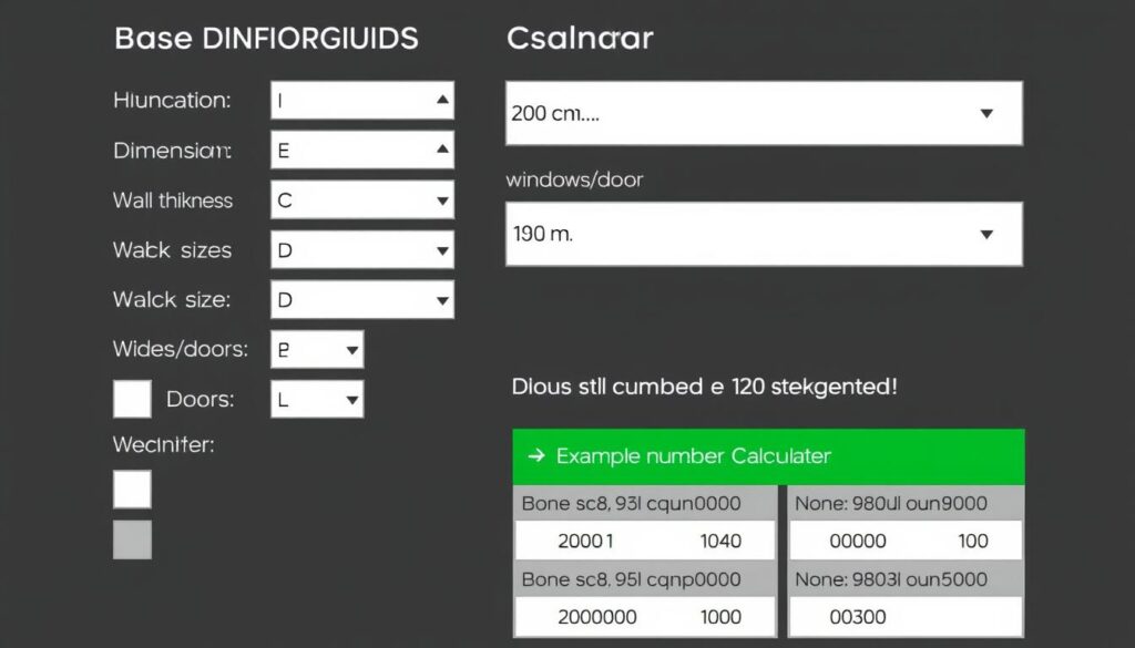 Kalkulator pustaków z przykładowymi danymi wejściowymi i wynikami obliczeń Kalkulator pustaków z przykładowymi danymi wejściowymi i wynikami obliczeń